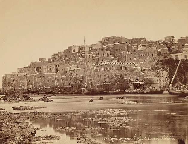 מבט על נמל יפו 1870