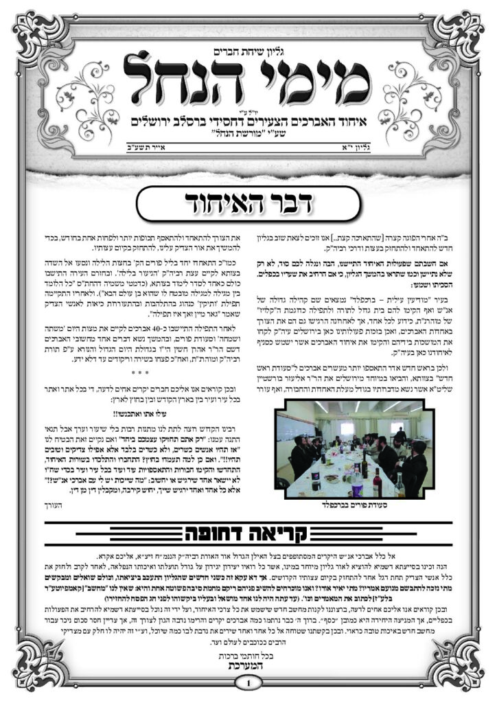 עלון מימי הנחל 11