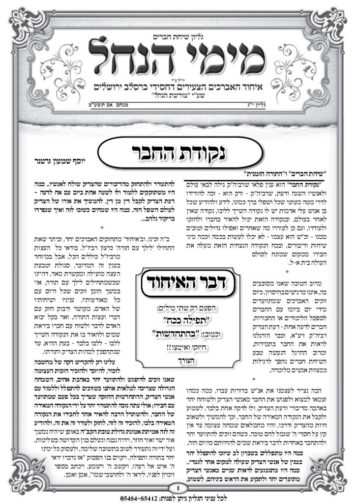 עלון מימי הנחל 13