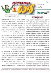 דעם רבינס ליכט – דברים תשפ"ו