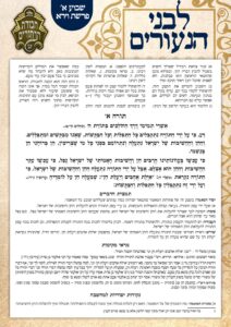 לבני הנעורים על תורה א